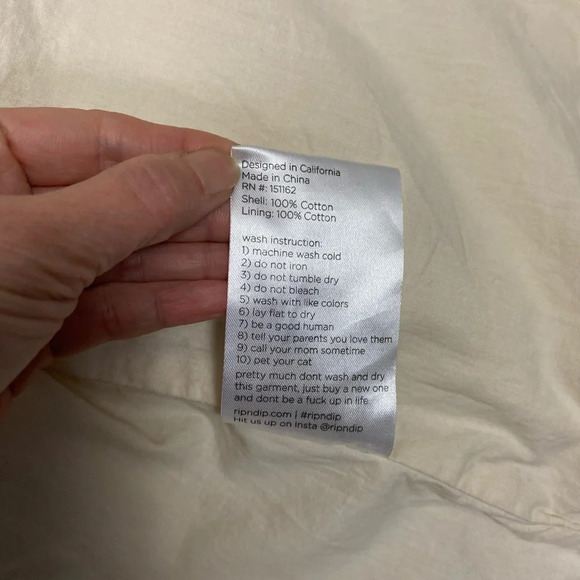 Ripndip Holy Cargo Streetwear Cotton button Jacket  Sz S - Picture 11 of 15